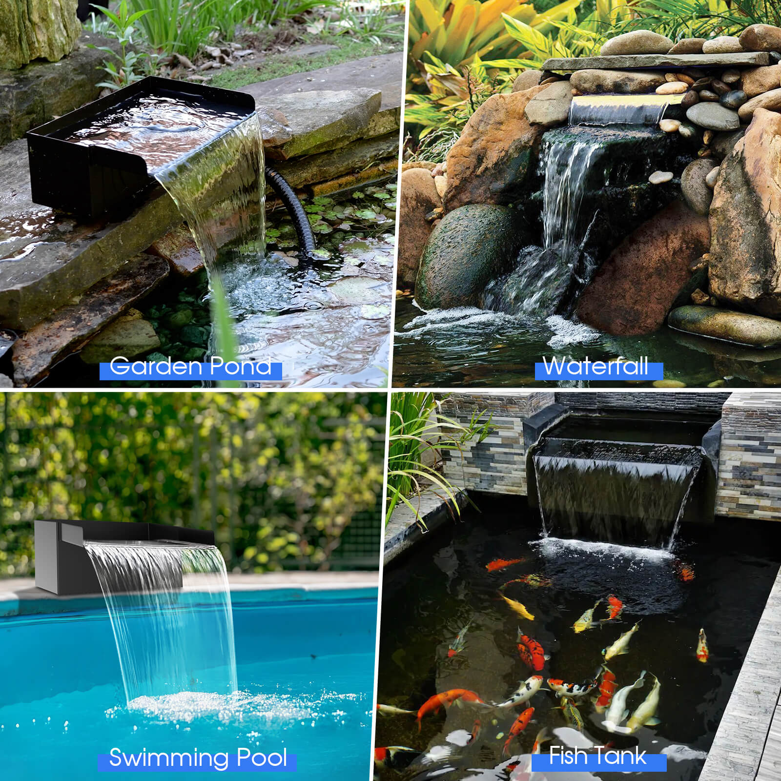 solar waterfall kit,solar powered waterfalls,solar waterfalls