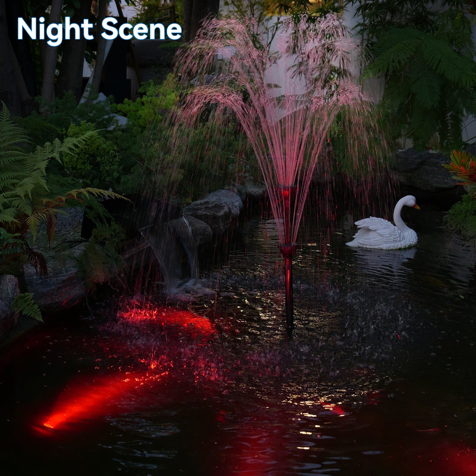 4′ x 4′ Pond Starter Kit | 5-in-1 Filter, Waterfall, Lights, Pond Liner & Underlayment