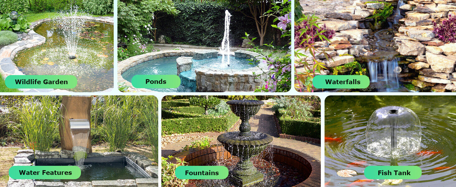Multi-Scene Applications – Ponds, Waterfalls, Fountains & Fish Tanks