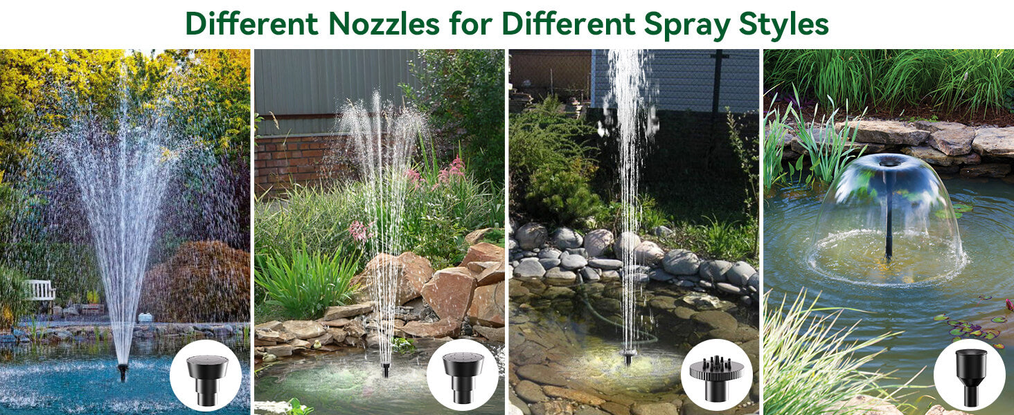 Multiple Nozzles – Create Your Ideal Water Spray Style