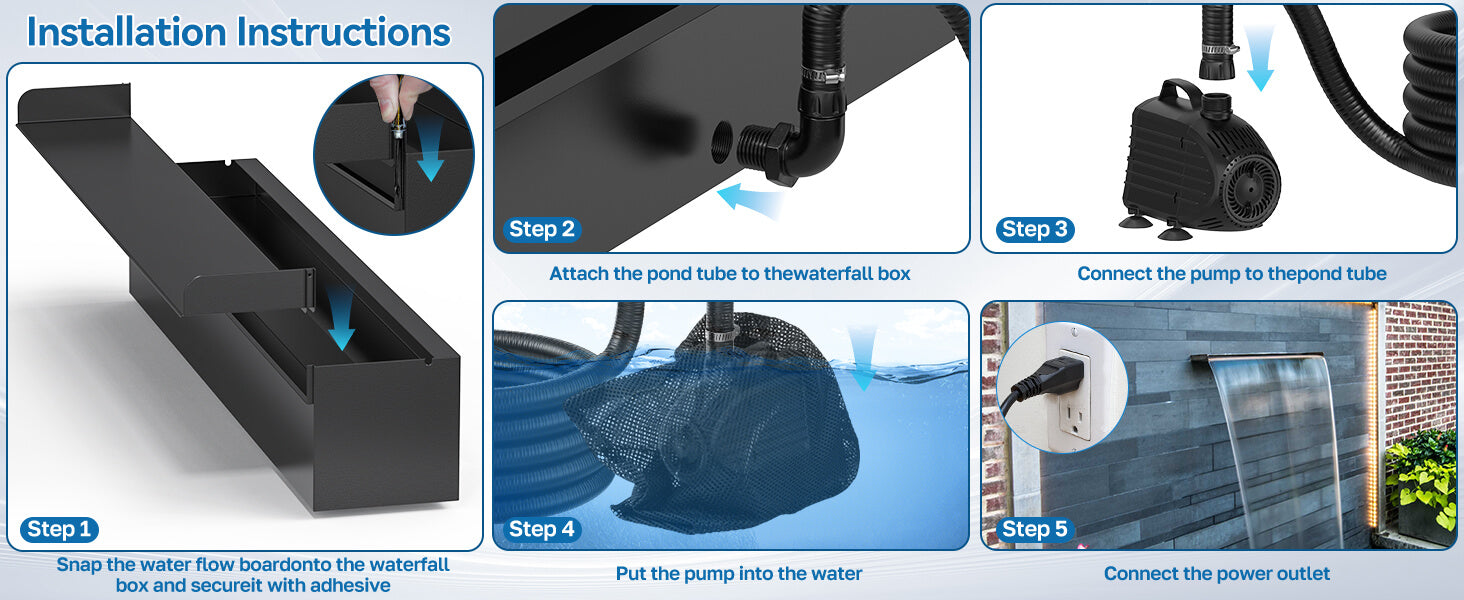 How to Install the Pond Waterfall Pump Kit