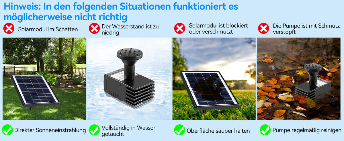 Hinweis: In den folgenden Situationen funktioniert es möglicherweise nicht richtig