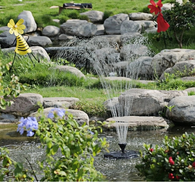 Backyard water feature example