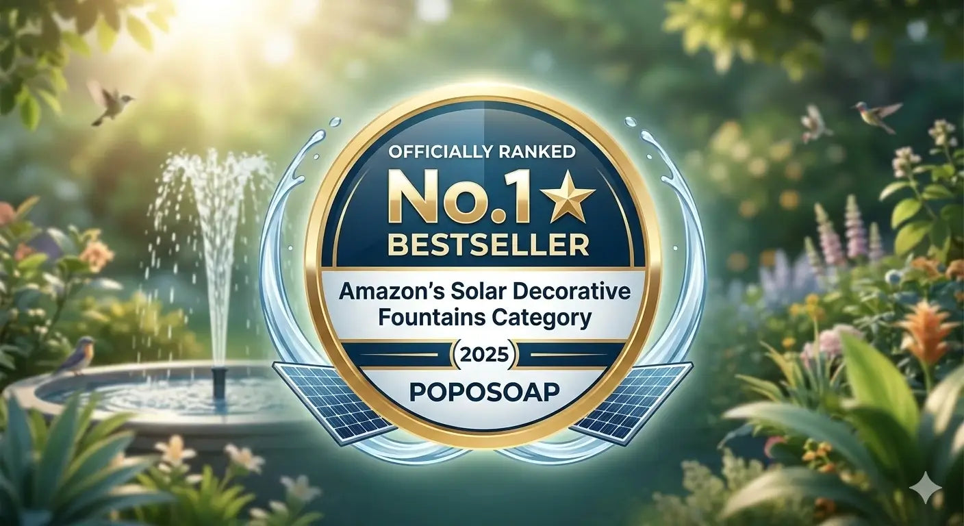 Ranked No.1 in Amazon’s Solar Decorative Fountains Category