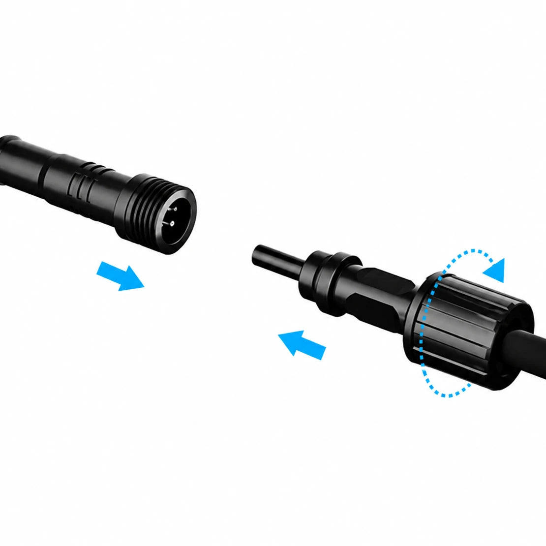 connect small solar powered fountain pump