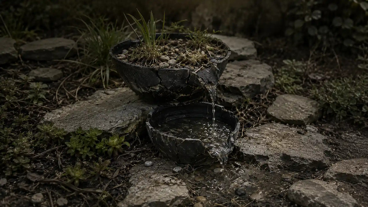 Überlaufschalen-Springbrunnen anfällig für Risse und Korrosion