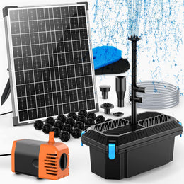30-W-Solar-Teichfilter- und Springbrunnen-Set – 430 GPH 