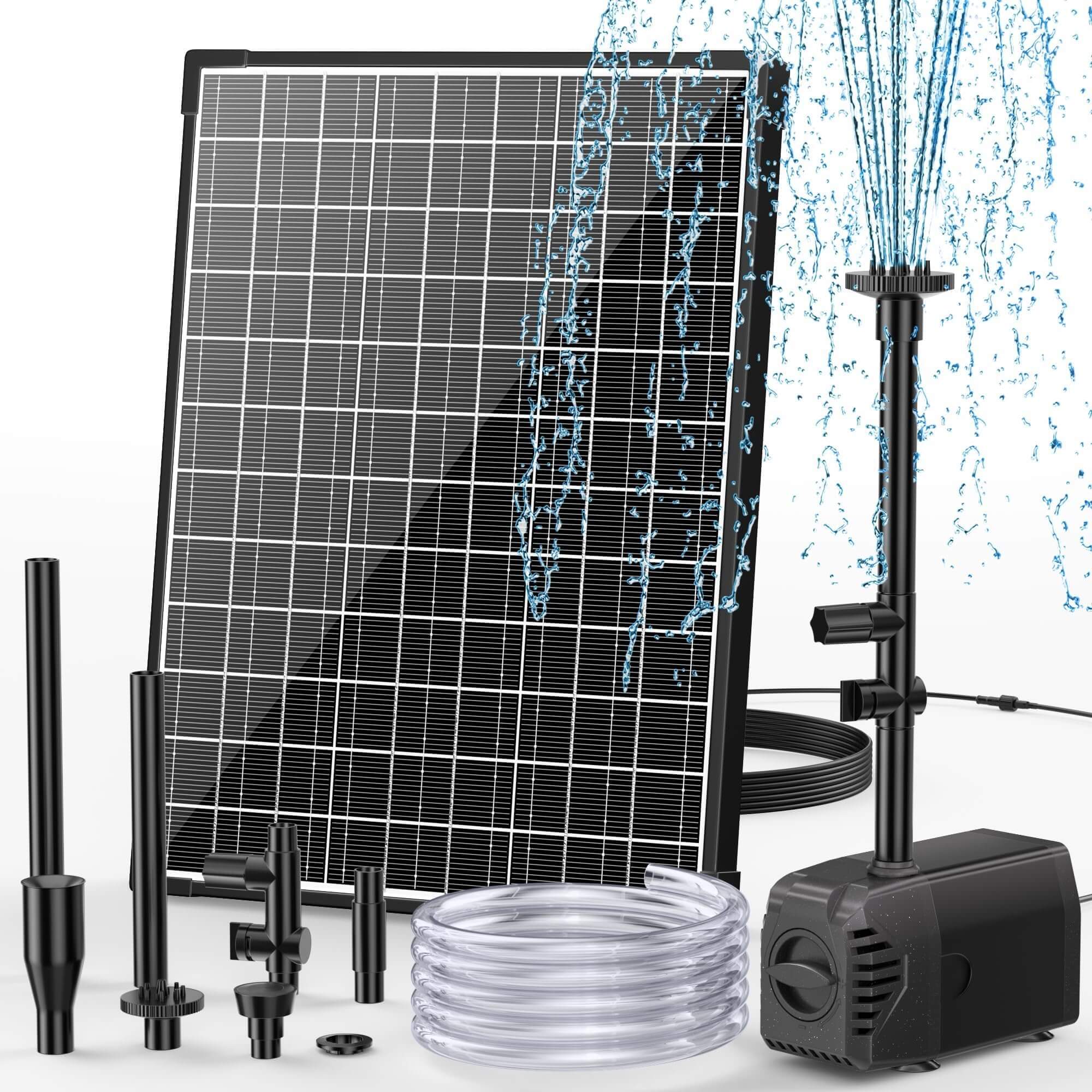 20W 280GPH Solar-Wasserbrunnenpumpe 