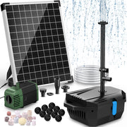 20 W Solar-Teichfilter- und Springbrunnen-Set – 280 GPH (Grün)