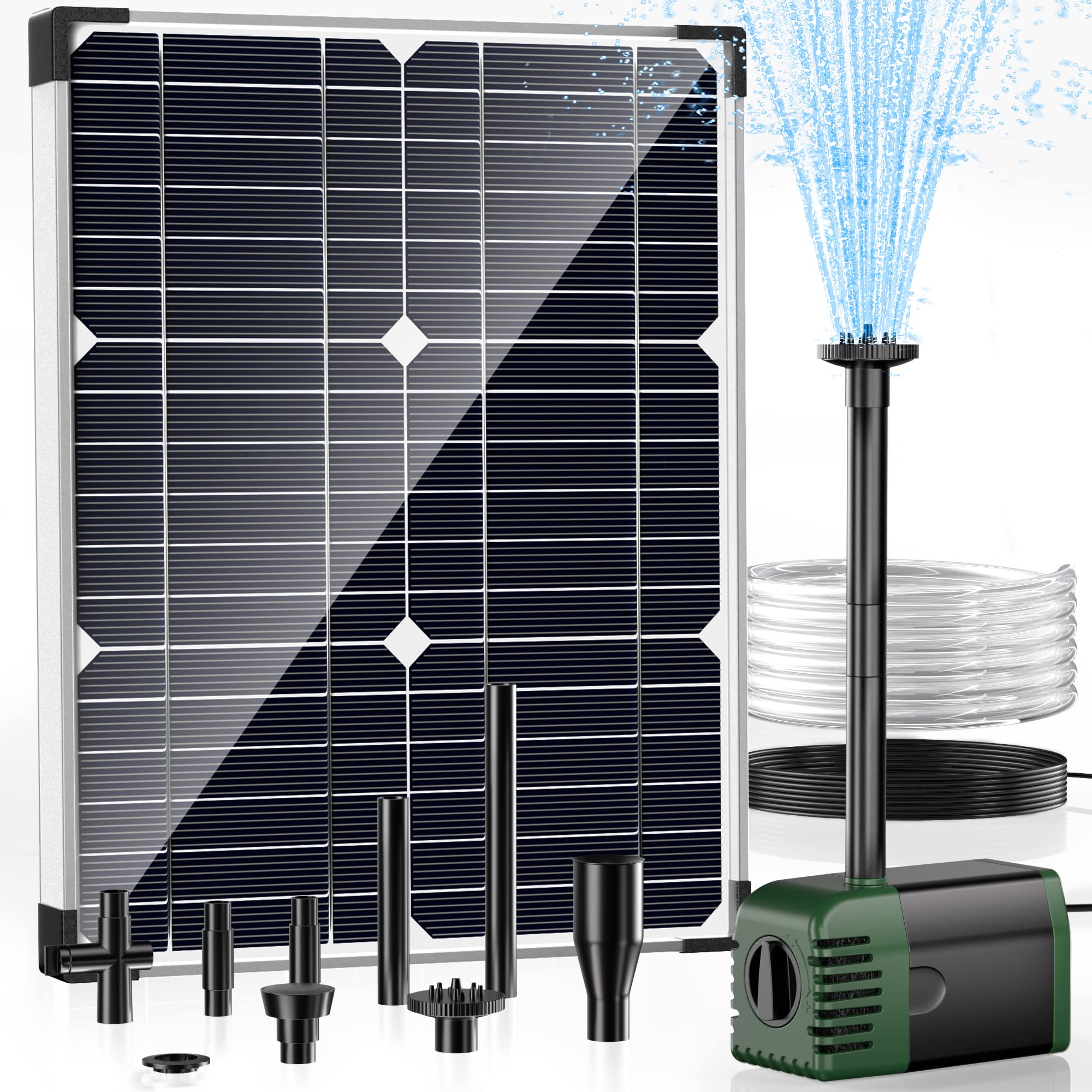 20 W 320 GPH Solar-Springbrunnenpumpe (Grün) 