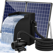 70 W 580 GPH Solarwasserpumpe mit Teich-Wasserfall-Box 