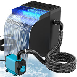40 W 660 GPH Wasserpumpe mit Teich-Wasserfall-Box (LED-Licht) 