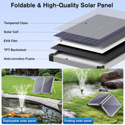 55W 480GPH Solar-Springbrunnenpumpe 