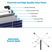 12 W Solar-Springbrunnenpumpe – 160 GPH, schwarze Pumpe