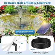 10W 120GPH Solar-Springbrunnenpumpe 