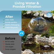 40W AC Teichfilter- und Springbrunnen-Set - 660GPH (390) 