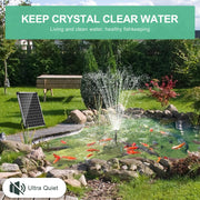 20 W Solar-Teichfilter- und Springbrunnen-Set – 280 GPH (Grün)