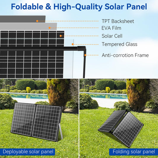 70 W 580 GPH Solarwasserpumpe mit Teich-Wasserfall-Box 