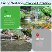 30-W-Solar-Teichfilter- und Springbrunnen-Set – 430 GPH 