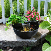 Mini-Wassergarten-Teich-Set mit Wasserfall und LED-Beleuchtung