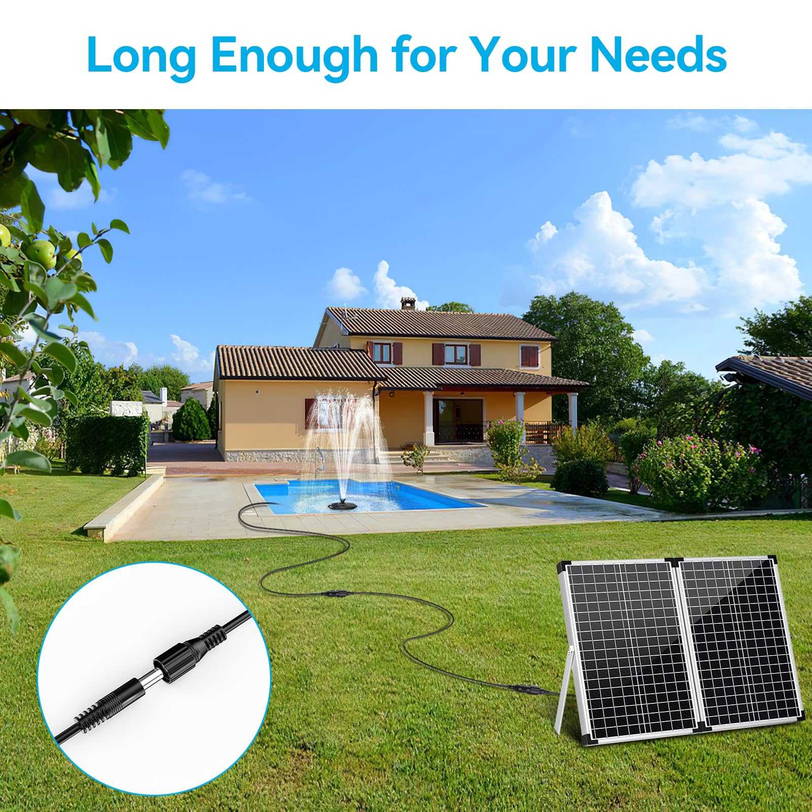 Verlängerungskabel für Solarwasserpumpe DC 5521 