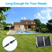 POPOSOAP Solar-Wasserpumpen-Verlängerungskabel DC 5521 