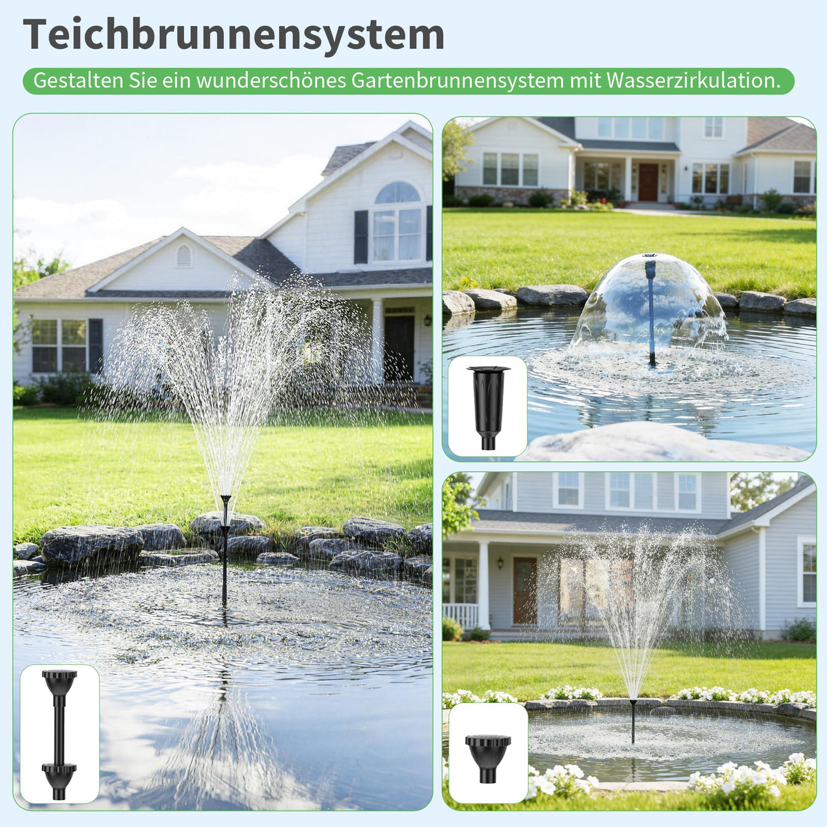 Teichfilter 4500 l/h mit 12W UV-Klärer für Außenteiche