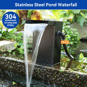 70 W 580 GPH Solarwasserpumpe mit Teich-Wasserfall-Box 