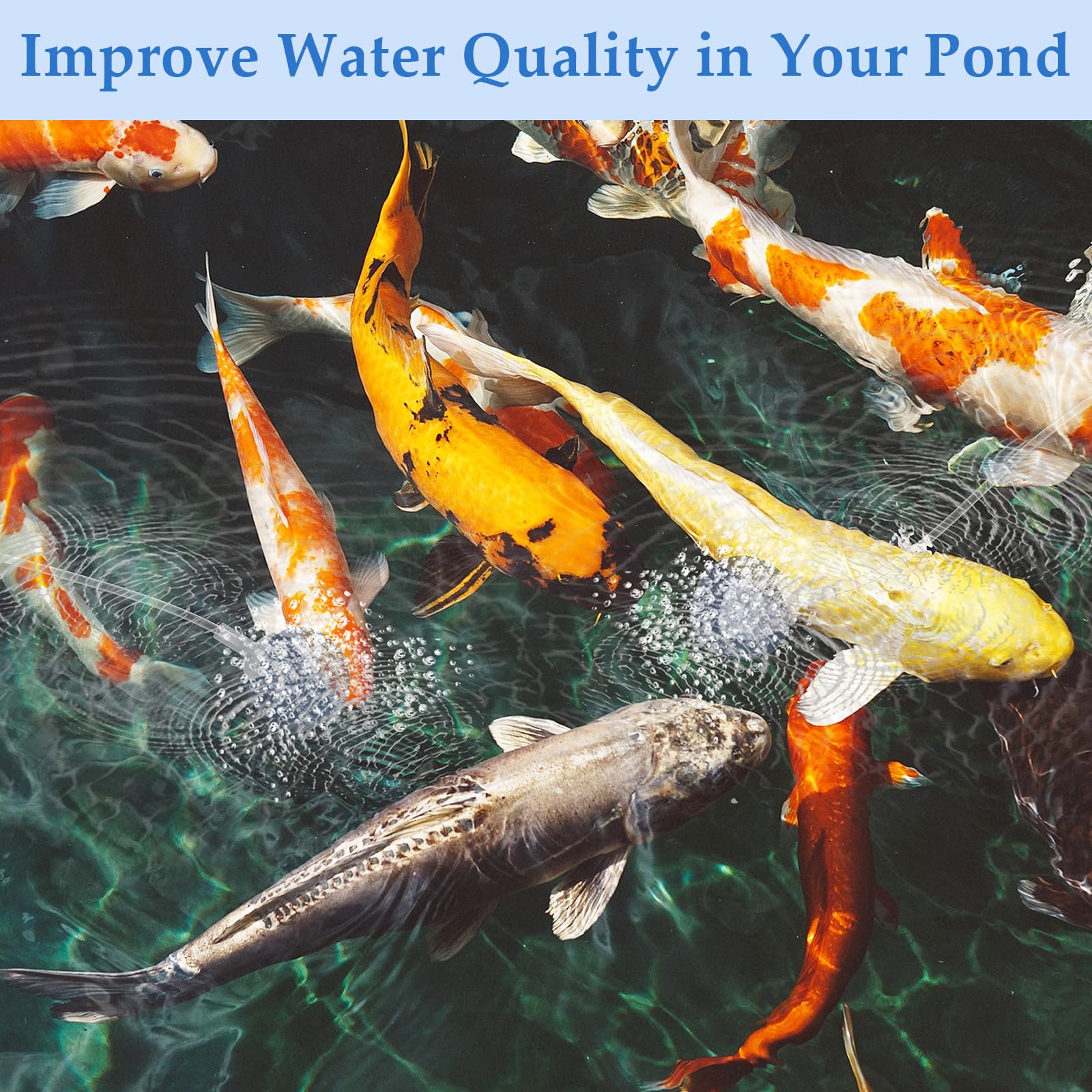 15-W-Solar-Teichbelüfter mit 4400-mAh-Akku 