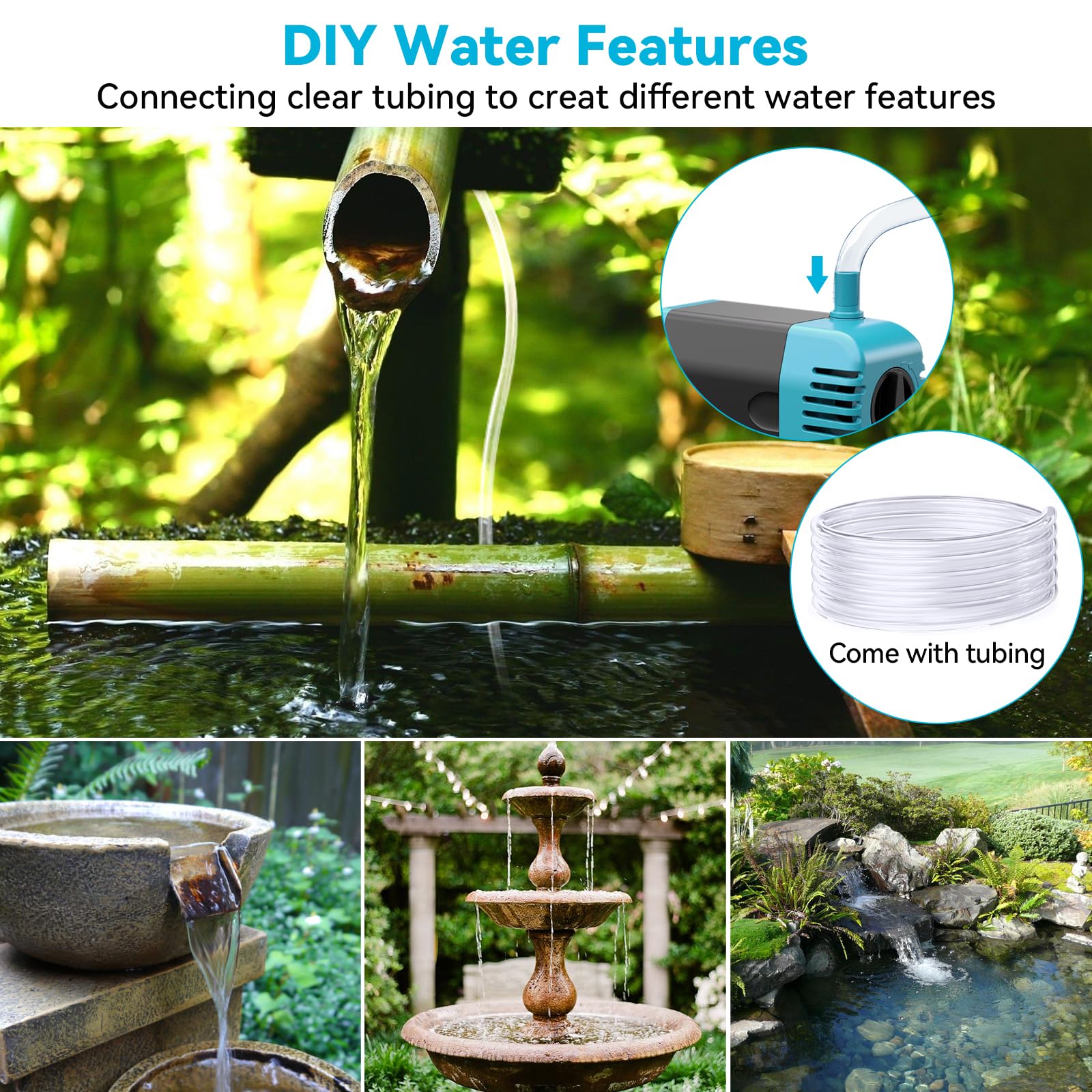 50W 360GPH Solar-Wasserbrunnenpumpe 