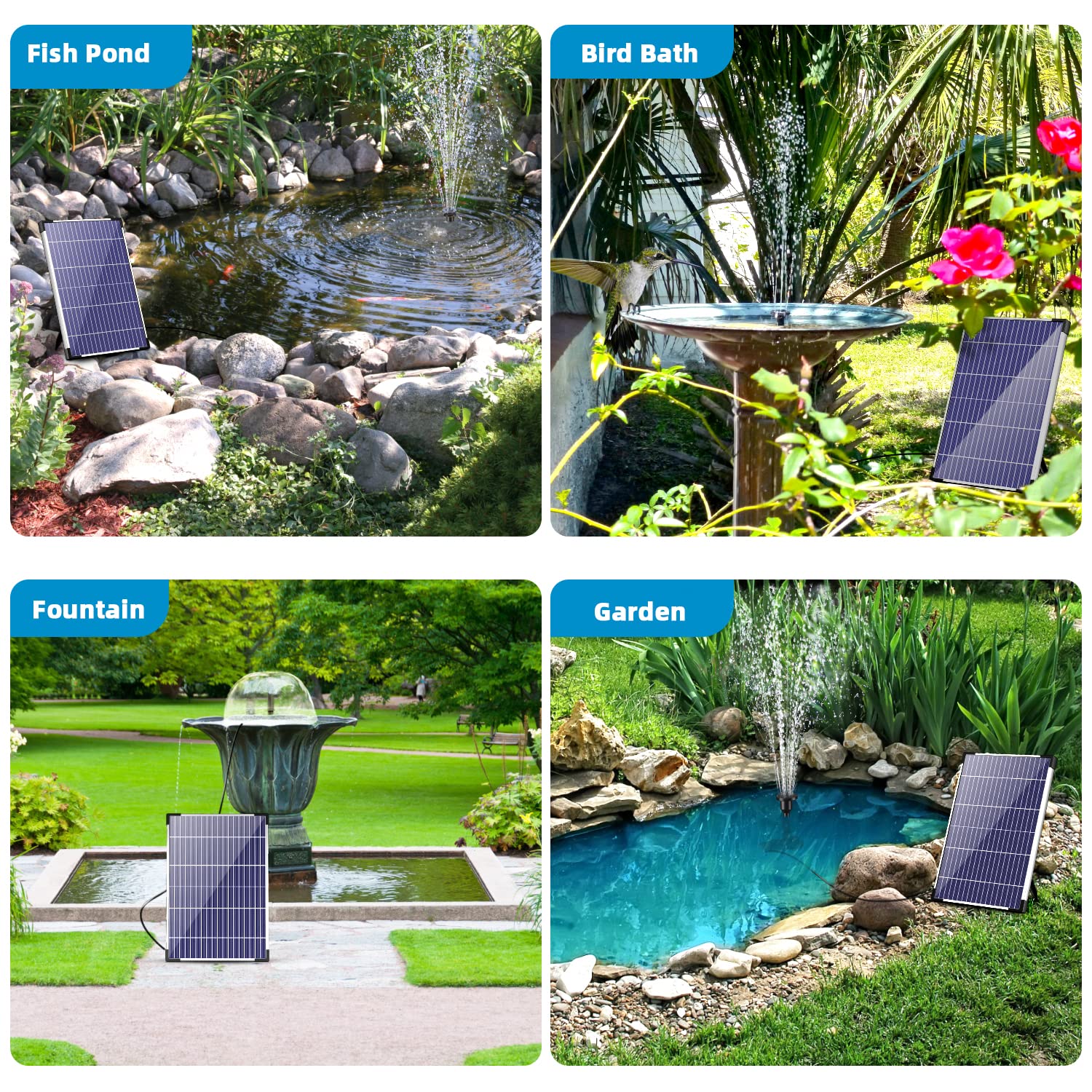 12W 160GPH Solar-Wasserbrunnenpumpe - Schwarze Pumpe 