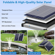 70W 680GPH Solar Water Fountain Pump