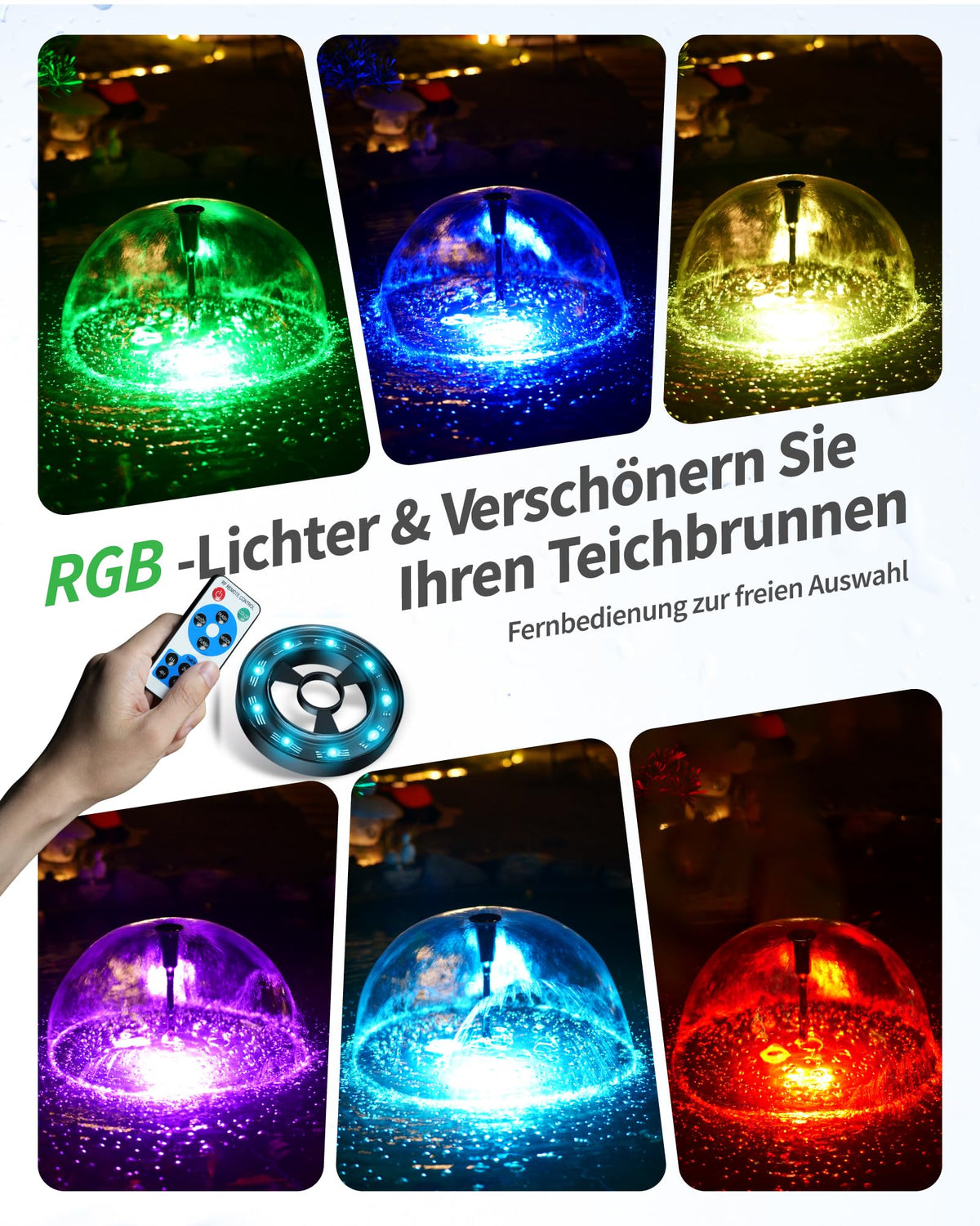 Teichfilter 2500 l/h mit UV-Klärer für Außenteiche bis 6000 Liter