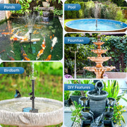 10W 120GPH Solar-Springbrunnenpumpe 