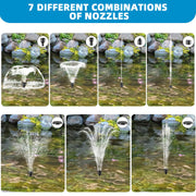 12 W Solar-Springbrunnenpumpe – 160 GPH, schwarze Pumpe