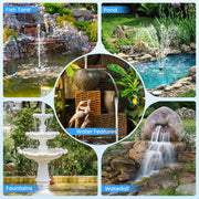 12 W Solar-Teichfilter- und Springbrunnen-Set – 160 GPH 