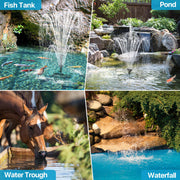 70-W-Solar-Teichpumpe und Filterset – 580 GPH 