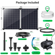 55W 480GPH Solar-Springbrunnenpumpe 