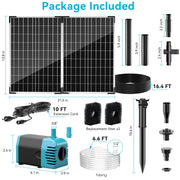 50W 480GPH Solar-Springbrunnenpumpe 