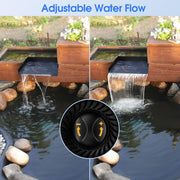 70 W 580 GPH Solarwasserpumpe mit Teich-Wasserfall-Box 