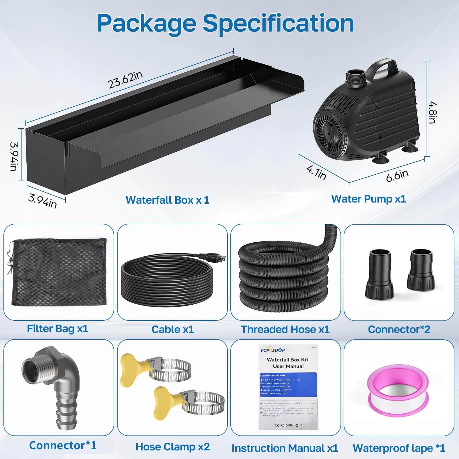 1200 gph submersible pump,backyard waterfall kits,outdoor waterfall kit