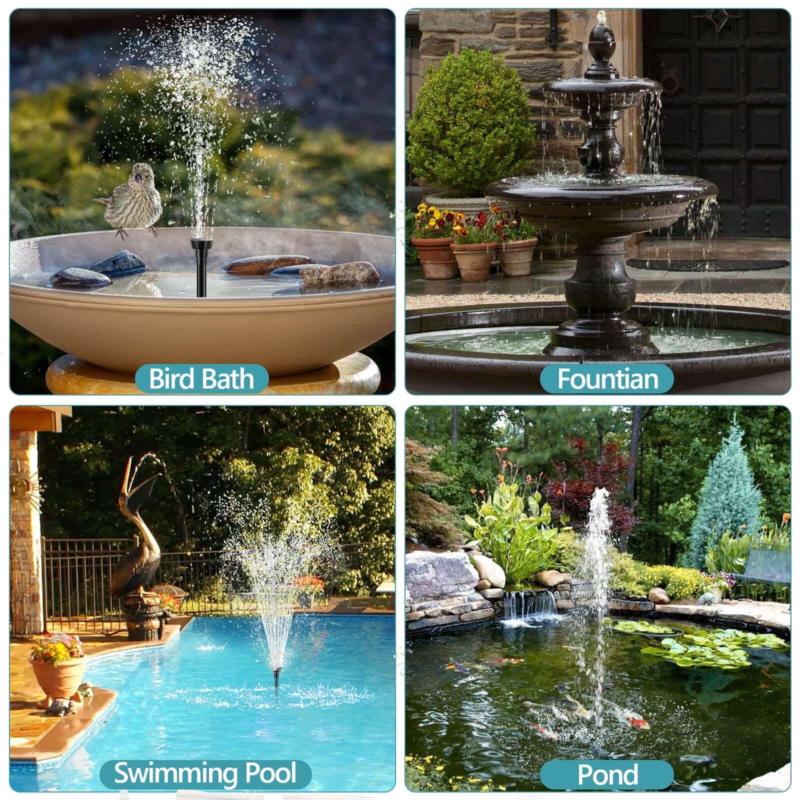 160 gph fountain pump,160 gph submersible pump,small solar water pump for fountain,solar small fountain pump