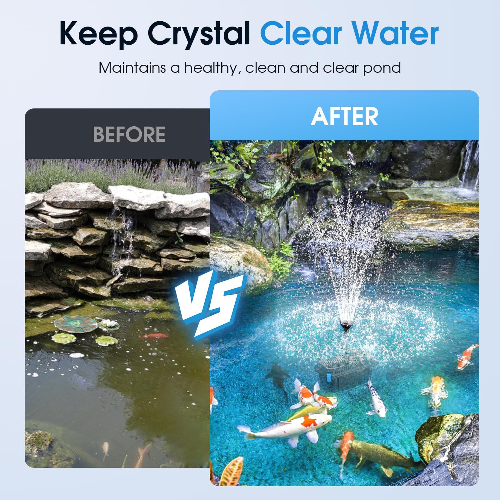 P2326 40W 660GPH AC Teichfilter Springbrunnen 