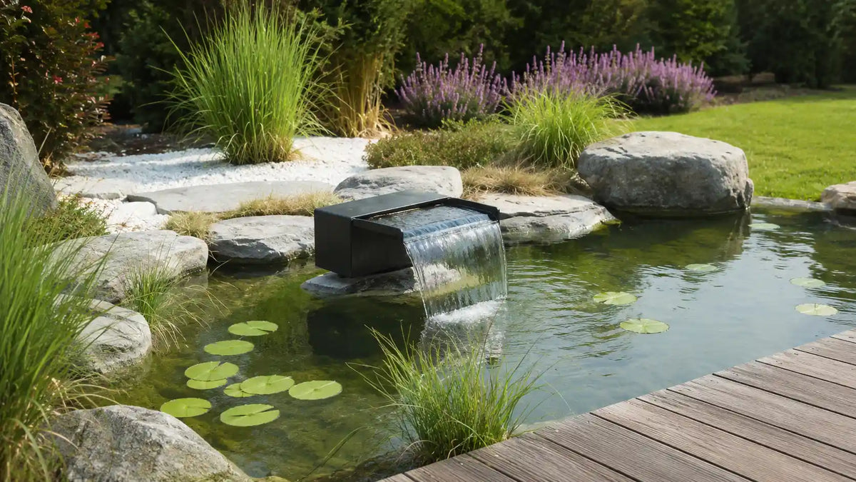 Ideal pump for waterfall in pond, patio waterfall & LED waterfall fountain, builds soothing elegant patio water ambiance.