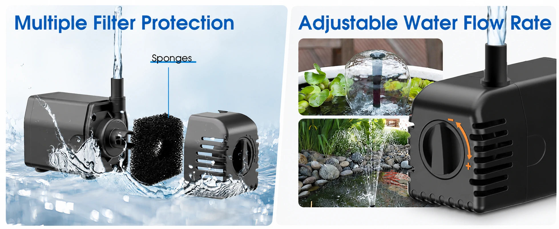 small water fountain pump solar multiple filtration