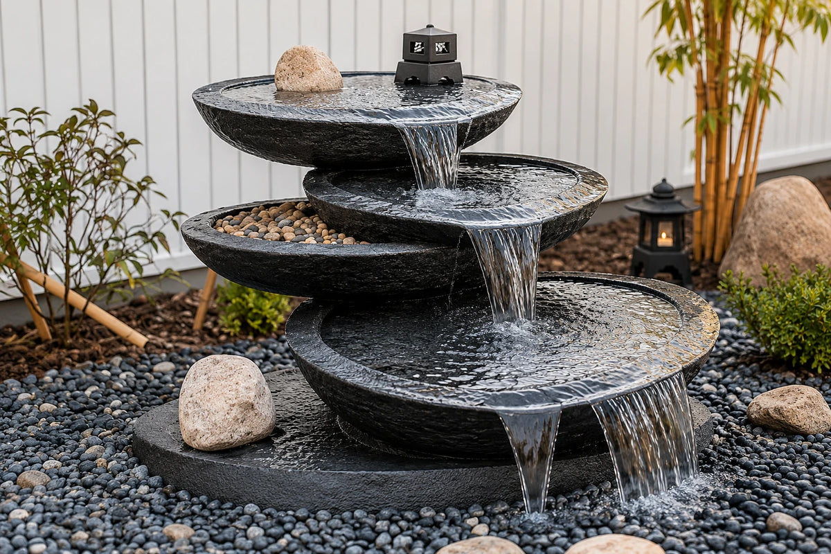 Solarbetriebene Wasserfallpumpe freistehende Installationsmethoden