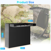 70-W-Solarmodul, 40 W, 580 GPH, 12 x 13,4 Zoll, Metall-Wasserfall-Kit