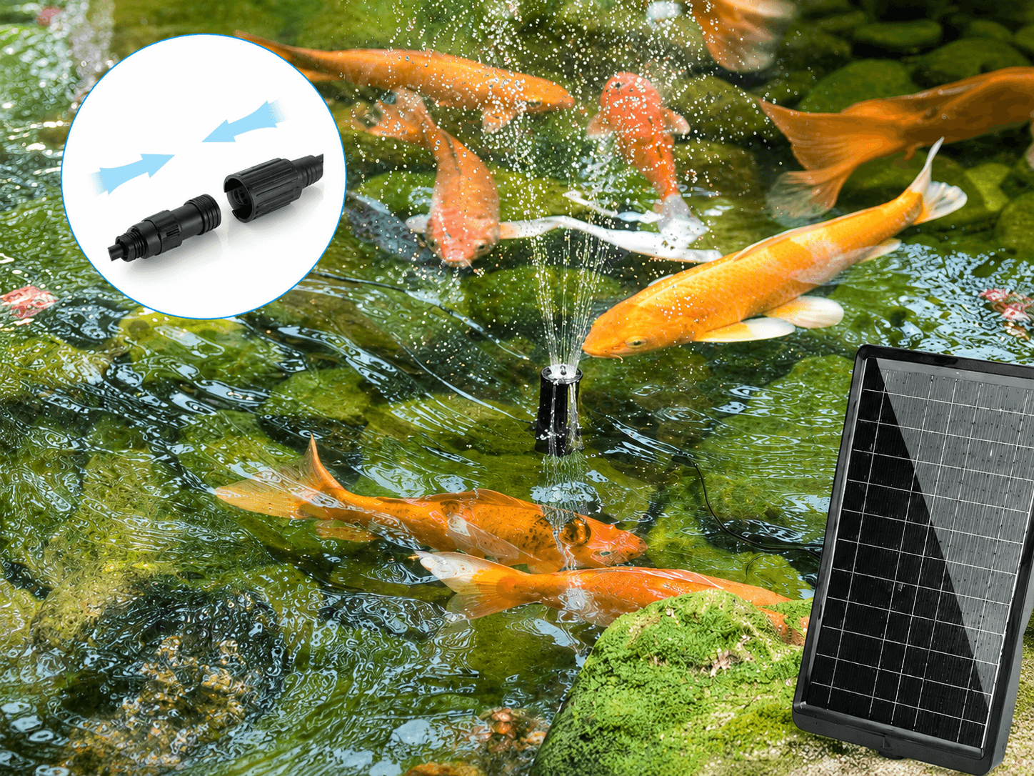 Connect the solar panel